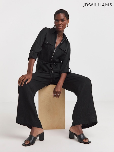 JD Williams Black Long Sleeve Utility Boilersuit (AK9678) | £42