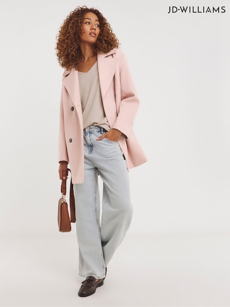JD Williams Pink Pea Coat (AK9679) | £75