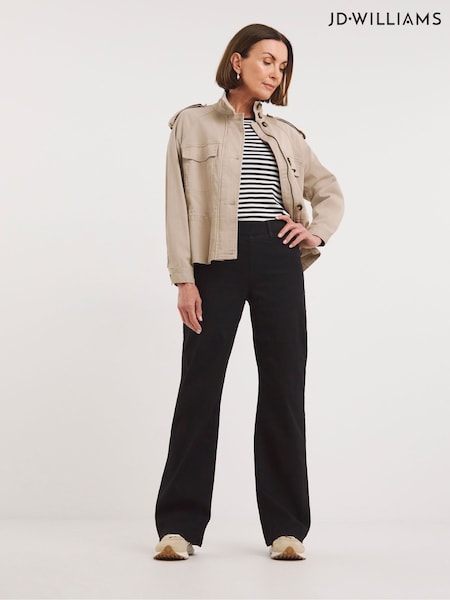 JD Williams Black Wide Leg Jegging (AK9685) | £24