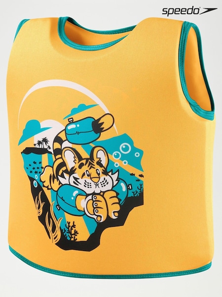Speedo Orange Character Printed Float Vest (AK9692) | £30