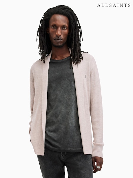 AllSaints Brown Mode Merino Open Cardigan (AK9773) | £95