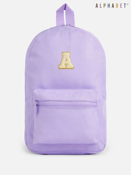 Personalised Kids Purple Backpack by Alphabet (AK9854) | £17