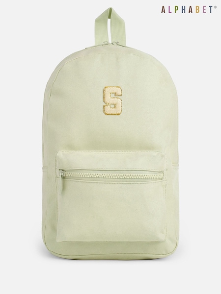 Personalised Kids Green Backpack by Alphabet (AK9856) | £17
