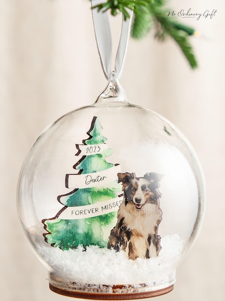 Personalised Dog and Christmas Tree Bauble by No Ordinary Gift (AK9988) | £30