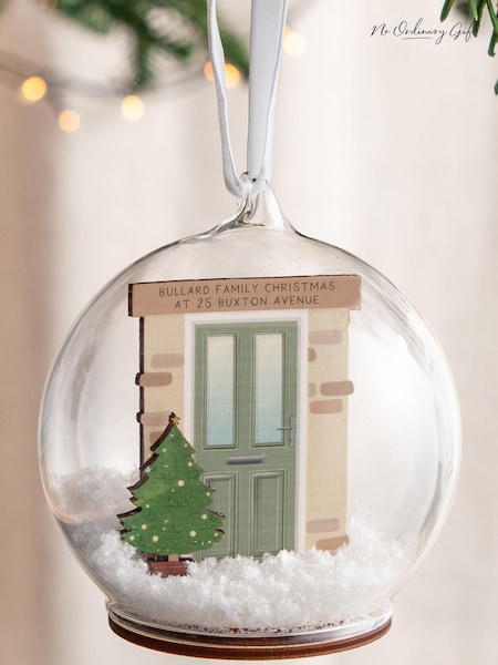 Personalised Layered Front Door Christmas Bauble by No Ordinary Gift (AK9990) | £30