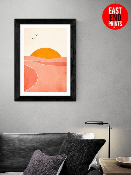 East End Prints Black Dancing In The Sun Framed Print Wall Art by Kubistika (AL0041) | £50 - £130