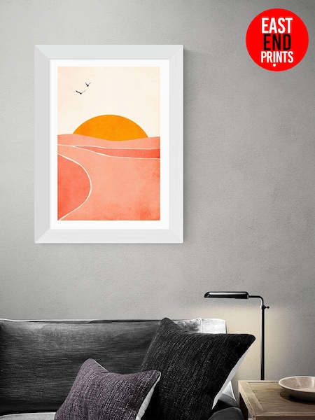 East End Prints White Dancing In The Sun Framed Print Wall Art by Kubistika (AL0056) | £50 - £130