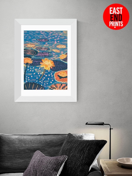 East End Prints White Magic Pond Framed Print Wall Art by Alisa Galitsyna (AL0062) | £50 - £130