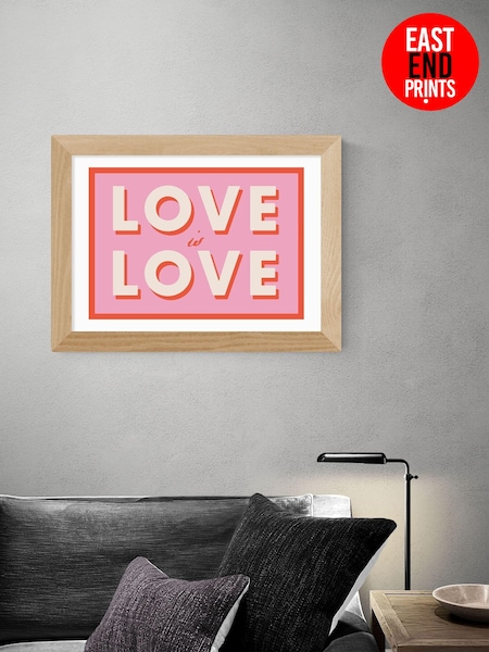East End Prints Oak Love is Love Wall Art by Studio Eleni (AL0074) | £50 - £130