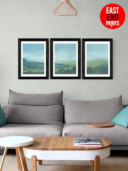 East End Prints Black Devon Triptych Wall Art by Dan Hobday (AL0075) | £140 - £370