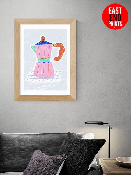 East End Prints Oak Coffee Corner Moka Pot by Kartika Paramita (AL0077) | £50 - £130