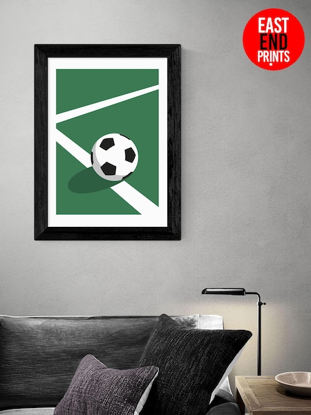 East End Prints Black Football Framed Print Wall Art by Rocket Jack (AL0090) | £50 - £130