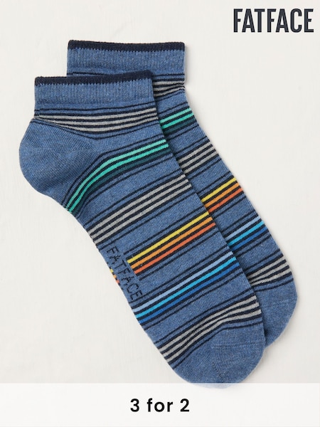 FatFace Blue Stripe Socks (AL0424) | £6