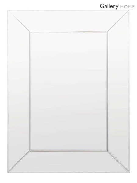 Gallery Home Silver Clear Bevelled Glass Wrexham Rectangle Wall Mirror (AL0473) | £210