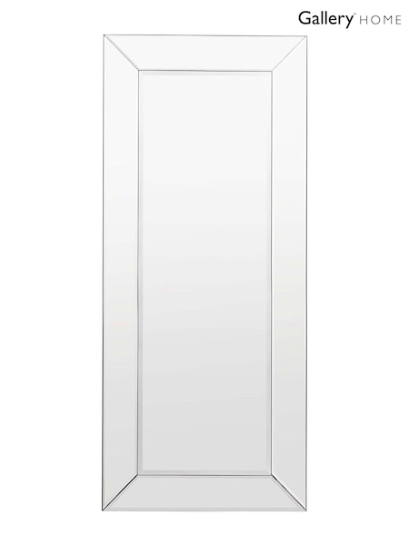 Gallery Home Silver Clear Bevelled Glass Wrexham Leaner Mirror (AL0482) | £155