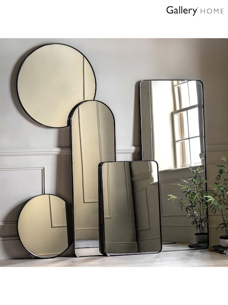 Gallery Home Black Metal Whitland Round Mirror (AL0500) | £75