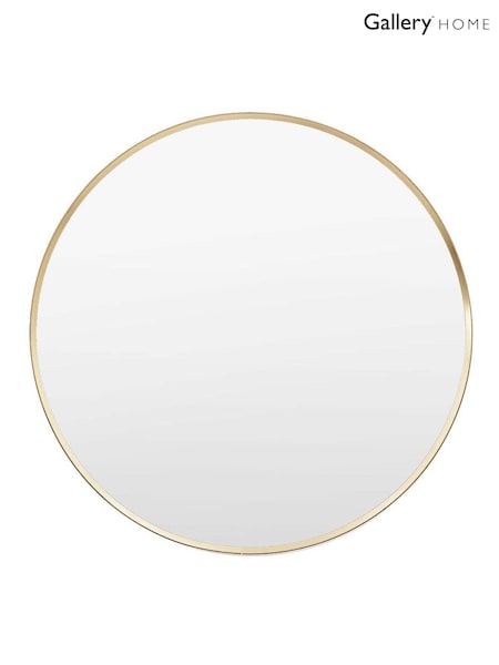 Gallery Home Gold Metal Whitland Round Mirror (AL0508) | £75