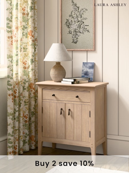 Laura Ashley Washed Oak Calford 2 Door 1 Drawer Cabinet (AL0765) | £525