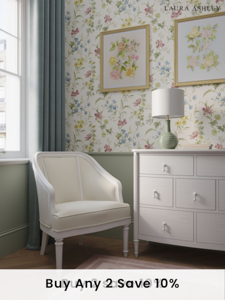 Laura Ashley White Washed Oak Bramford Occasional Chair (AL0777) | £595