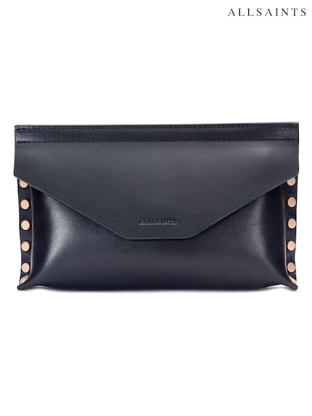 AllSaints Black 20Mm Studded Belt Bag (AL0836) | £135