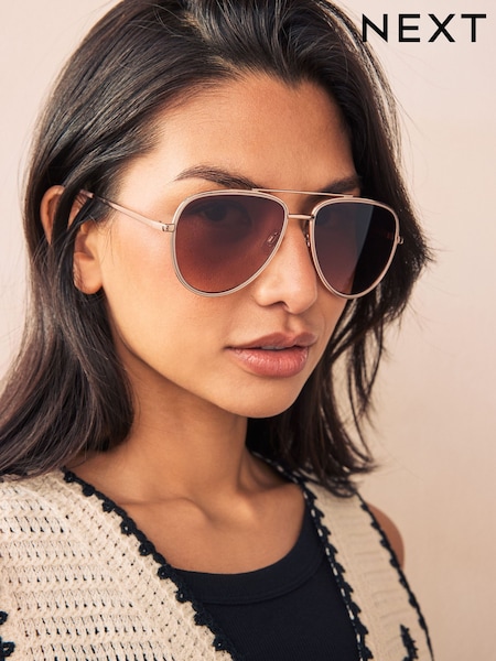 Nude Bling Aviator Sunglasses (AL0996) | £16