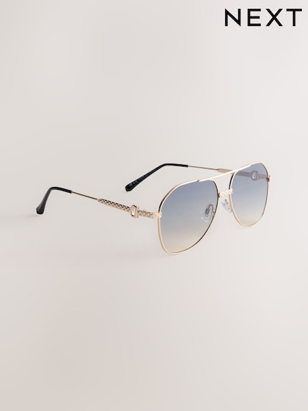 Gold Metal Frame Sunglasses (AL1016) | £15