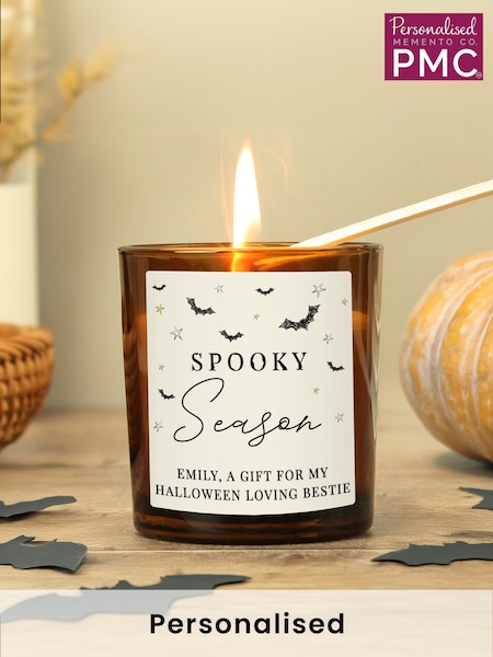 Personalised Halloween Candle Jar by PMC (AL1207) | £14