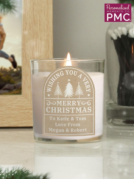 Personalised Christmas Candle by PMC (AL1261) | £14