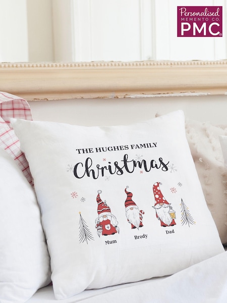 Personalised Gonk Christmas Cushion Cover by PMC (AL1269) | £24
