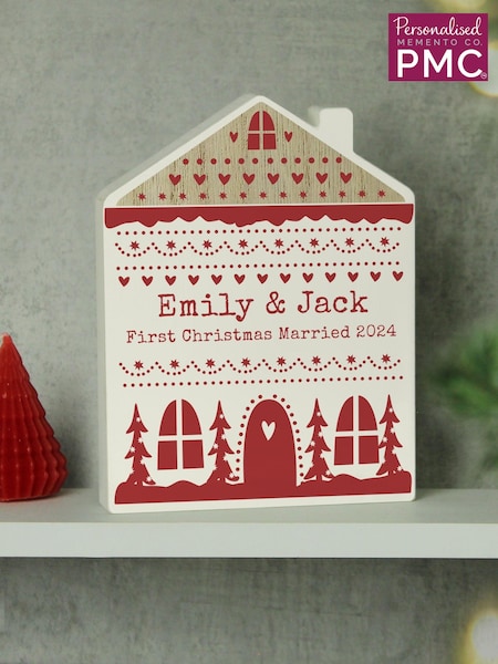 Christmas Fairisle Pattern House Ornament by PMC (AL1271) | £16