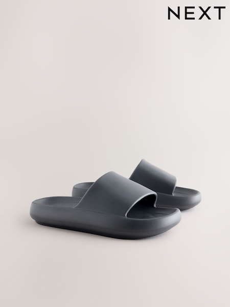 Black Chunky EVA Sliders (AL1319) | £10