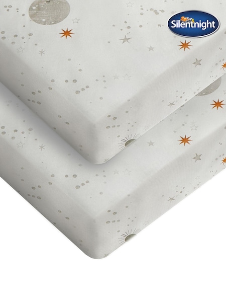 Silentnight White 100% Cotton Safe Nights Fitted Sheet (AL1604) | £20