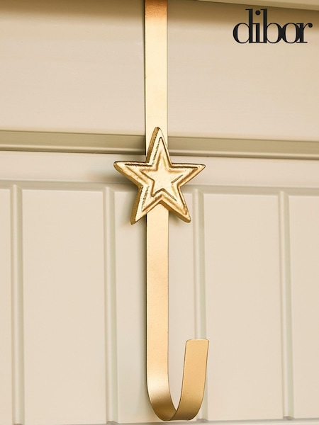 Dibor Gold Star Door Wreath Hanger (AL1673) | £15