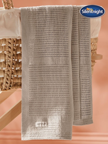 Silentnight Natural 100% Cotton Safe Nights Cellular Blanket 2 Pack (AL1677) | £14