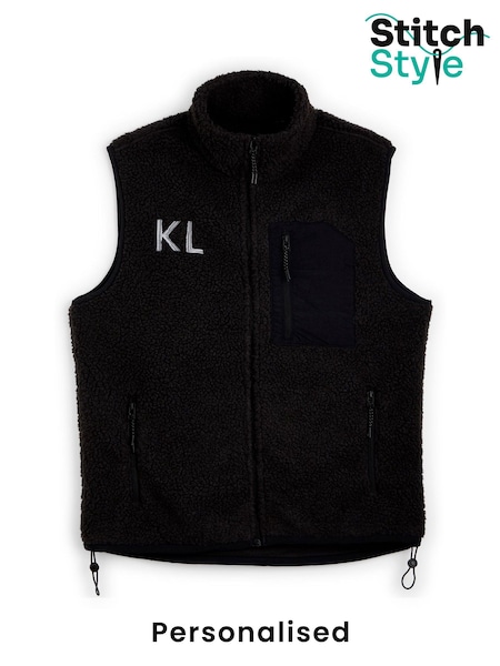 Personalised Womens Sherpa Gilets by Stitch Style (AL1954) | £58