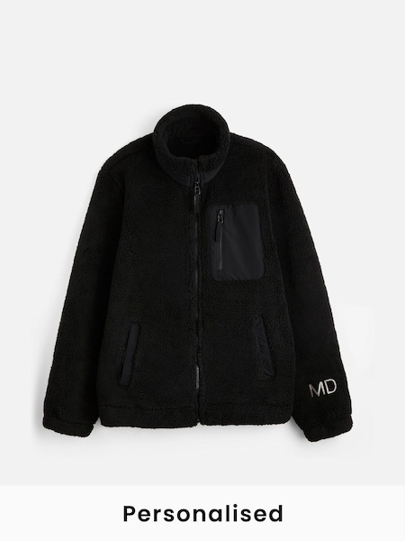 Personalised Mens Sherpa Jacket by Stitch Style (AL1959) | £58