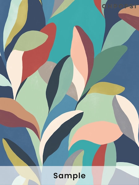 Ohpopsi Peacock Riviera A4 Wallpaper Sample (AL2123) | £1