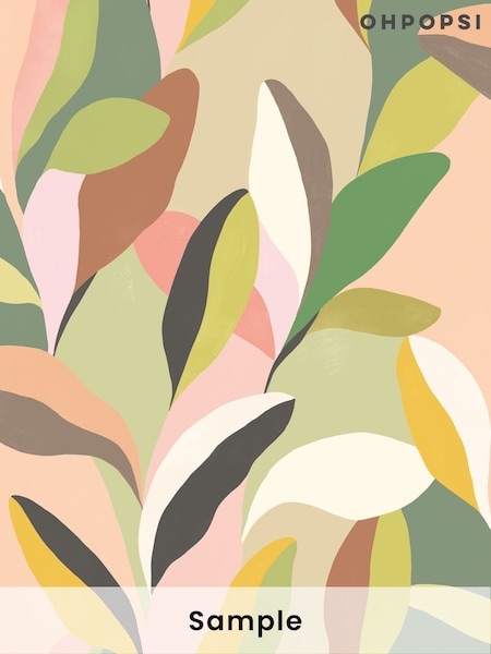 Ohpopsi Sepia and Moss Riviera A4 Wallpaper Sample (AL2132) | £1