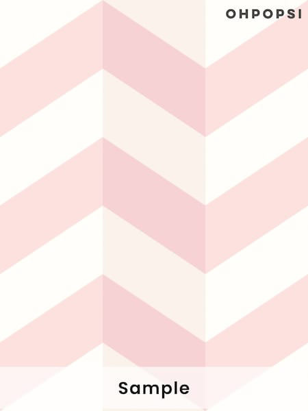 Ohpopsi Ballet Slipper Illusion Chevron A4 Wallpaper Sample (AL2136) | £1