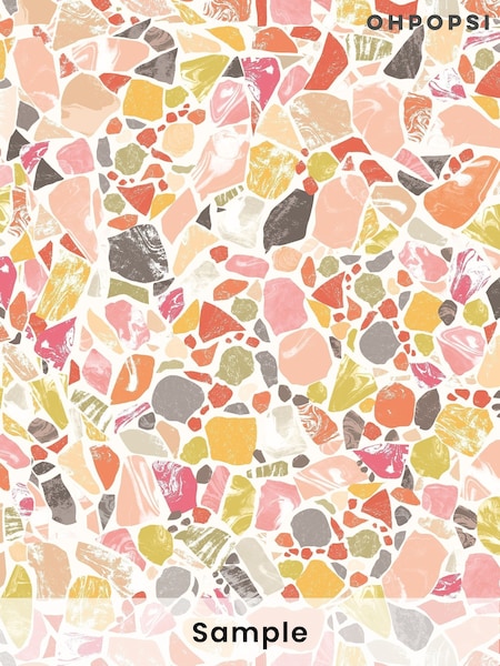 Ohpopsi Coral Crush Fragments A4 Wallpaper Sample (AL2137) | £1