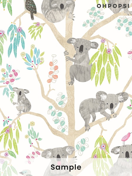 Ohpopsi Candy Apple Kooka Koala A4 Wallpaper Sample (AL2173) | £1