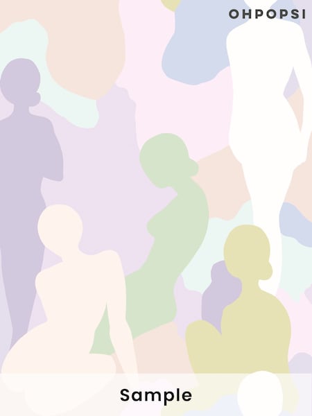 Ohpopsi Parma Violet Silhouette A4 Wallpaper Sample (AL2187) | £1