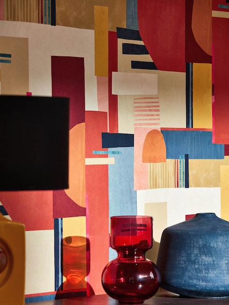Ohpopsi Paprika Blocs A4 Wallpaper Sample (AL2188) | £1