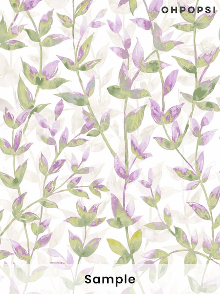 Ohpopsi Heather Asparagus Pomponette A4 Wallpaper Sample (AL2208) | £1