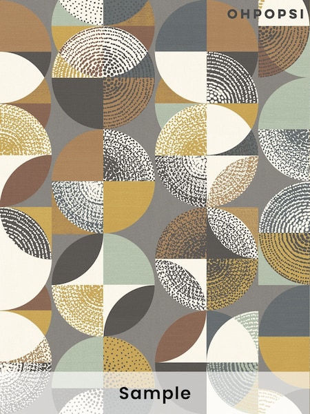 Ohpopsi Caramel Orb A4 Wallpaper Sample (AL2243) | £1