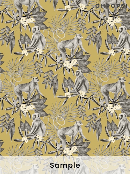 Ohpopsi Mustard Morris Mustard A4 Wallpaper Sample (AL2250) | £1