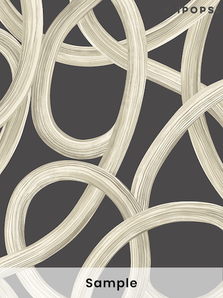 Ohpopsi Raven Twisted Geo A4 Wallpaper Sample (AL2267) | £1