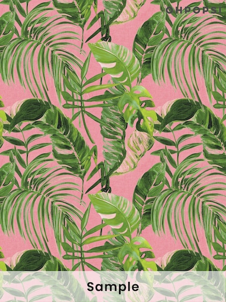 Ohpopsi Fuchsia Palmera A4 Wallpaper Sample (AL2274) | £1