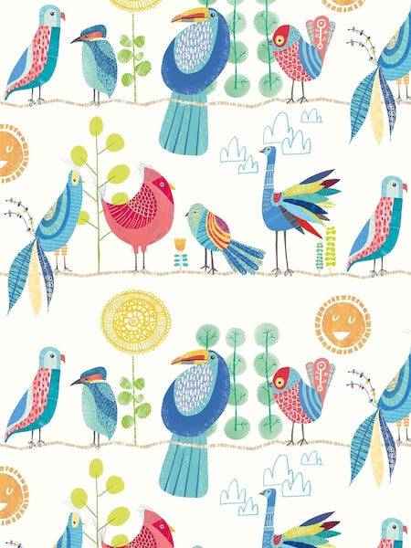 Ohpopsi Royal Bright Feather Fandango A4 Wallpaper Sample (AL2278) | £1