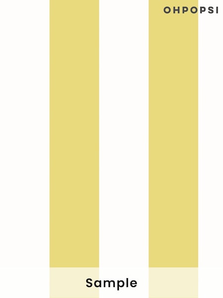 Ohpopsi Chartreuse Bloc Stripe A4 Wallpaper Sample (AL2286) | £1